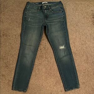 Sonoma Blue Skinny Jeans with Distressed Details